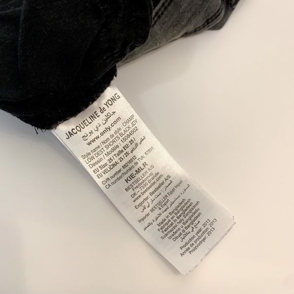 ASOS Jacqueline de Yong Vintage Gray Shorts Size 25 - Picture 6 of 7